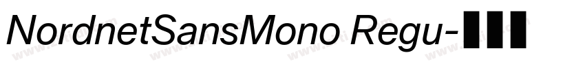 NordnetSansMono Regu字体转换